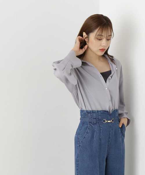 PROPORTION BODY DRESSING(プロポーションボディドレッシング)の「2WAYスリーブシャツ / 1213210803(シャツ/ブラウス・レディース・グレー/ホワイト/ブルー・FREE)」の19枚目の写真
