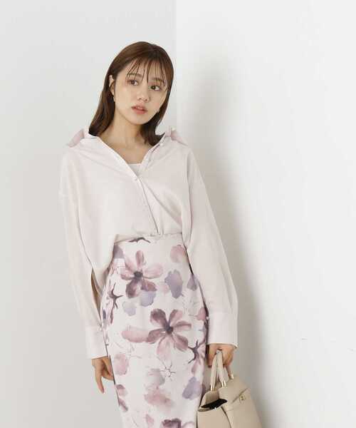 PROPORTION BODY DRESSING(プロポーションボディドレッシング)の「2WAYスリーブシャツ / 1213210803(シャツ/ブラウス・レディース・グレー/ホワイト/ブルー・FREE)」の3枚目の写真