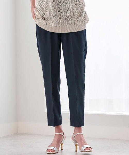 BELLUNA PLUS(ベルーナ)の「SOLOTEX(R)美脚見えパンツ62丈(その他パンツ・レディース・ロイヤルブルー/オレンジ/ネイビー/アイボリー・SMALL/LARGE/MEDIUM/X-LARGE)」の3枚目の写真