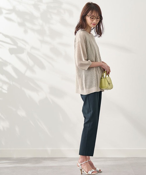 BELLUNA PLUS(ベルーナ)の「SOLOTEX(R)美脚見えパンツ62丈(その他パンツ・レディース・ロイヤルブルー/オレンジ/ネイビー/アイボリー・SMALL/LARGE/MEDIUM/X-LARGE)」の21枚目の写真