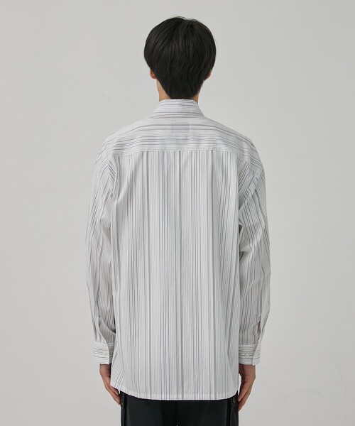 PUBLIC TOKYO（パブリックトウキョウ）の「スーピマコットンストライプシャツ（シャツ/ブラウス・メンズ・ブルー/ホワイト・1/2）」の5枚目の写真