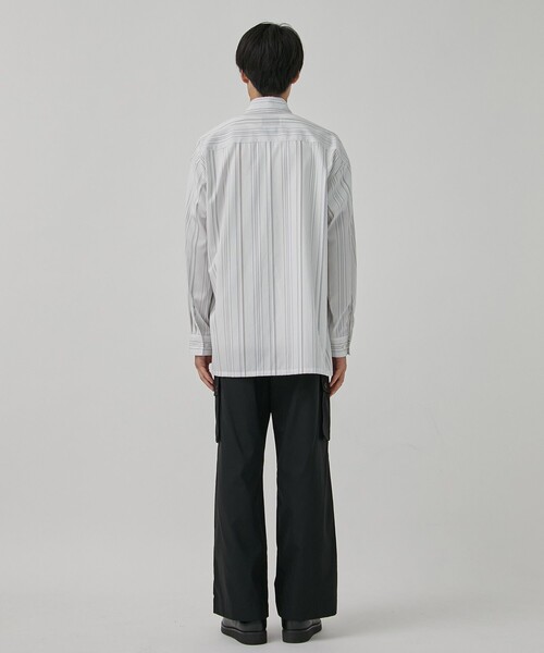 PUBLIC TOKYO（パブリックトウキョウ）の「スーピマコットンストライプシャツ（シャツ/ブラウス・メンズ・ブルー/ホワイト・1/2）」の8枚目の写真