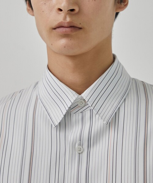 PUBLIC TOKYO（パブリックトウキョウ）の「スーピマコットンストライプシャツ（シャツ/ブラウス・メンズ・ブルー/ホワイト・1/2）」の10枚目の写真