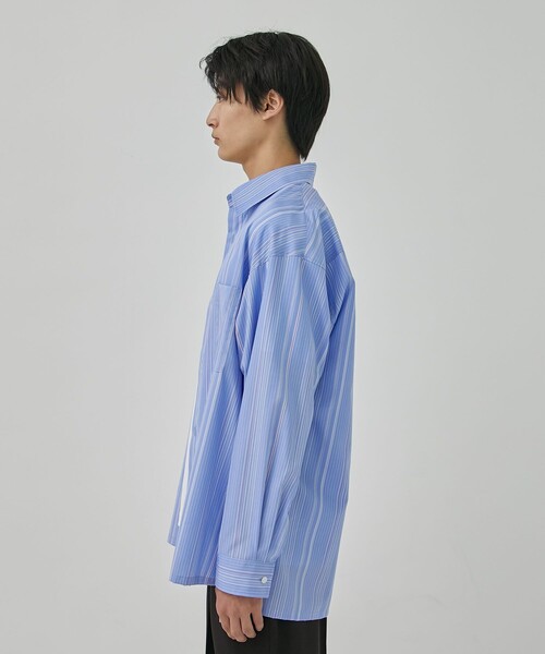 PUBLIC TOKYO（パブリックトウキョウ）の「スーピマコットンストライプシャツ（シャツ/ブラウス・メンズ・ブルー/ホワイト・1/2）」の17枚目の写真
