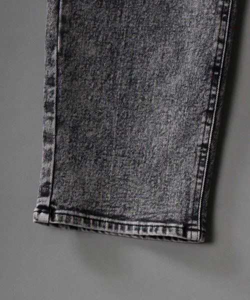 SITRY(シトリー)の「super stretch denim standard tapered pants/スーパーストレッチ デニム スタンダード テーパードパンツ(デニムパンツ・メンズ・ワンウォッシュ/ブラック系その他/ブラック・M/L/LL/S)」の6枚目の写真