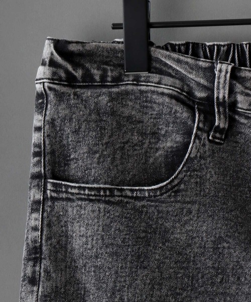 SITRY(シトリー)の「super stretch denim standard tapered pants/スーパーストレッチ デニム スタンダード テーパードパンツ(デニムパンツ・メンズ・ワンウォッシュ/ブラック系その他/ブラック・M/L/LL/S)」の7枚目の写真