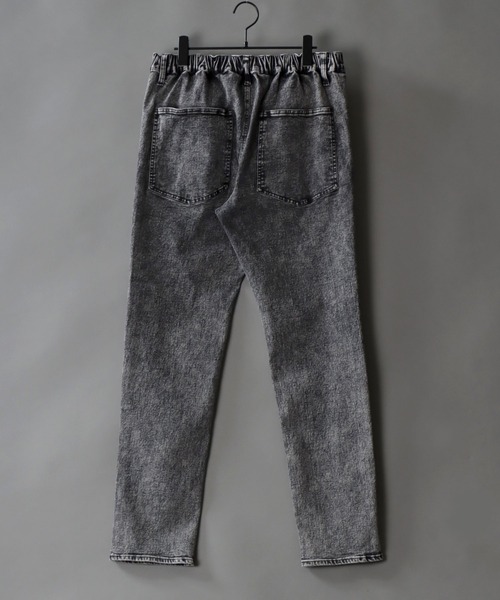 SITRY(シトリー)の「super stretch denim standard tapered pants/スーパーストレッチ デニム スタンダード テーパードパンツ(デニムパンツ・メンズ・ワンウォッシュ/ブラック系その他/ブラック・M/L/LL/S)」の8枚目の写真