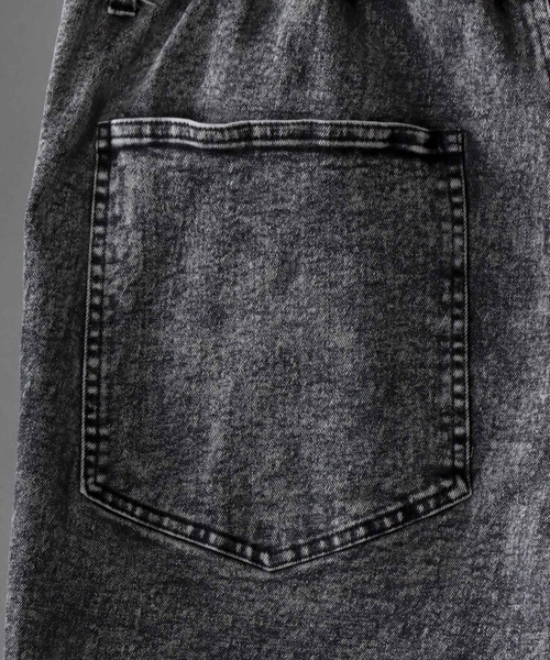 SITRY(シトリー)の「super stretch denim standard tapered pants/スーパーストレッチ デニム スタンダード テーパードパンツ(デニムパンツ・メンズ・ワンウォッシュ/ブラック系その他/ブラック・M/L/LL/S)」の9枚目の写真