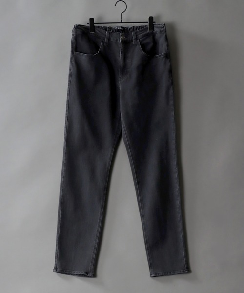 SITRY(シトリー)の「super stretch denim standard tapered pants/スーパーストレッチ デニム スタンダード テーパードパンツ(デニムパンツ・メンズ・ワンウォッシュ/ブラック系その他/ブラック・M/L/LL/S)」の13枚目の写真