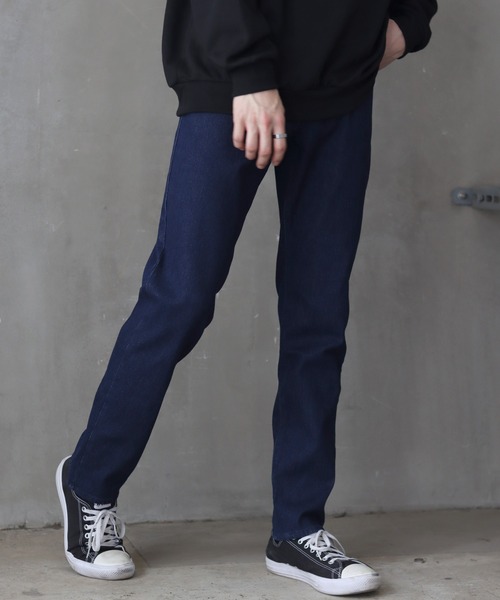 SITRY(シトリー)の「super stretch denim standard tapered pants/スーパーストレッチ デニム スタンダード テーパードパンツ(デニムパンツ・メンズ・ワンウォッシュ/ブラック系その他/ブラック・M/L/LL/S)」の19枚目の写真