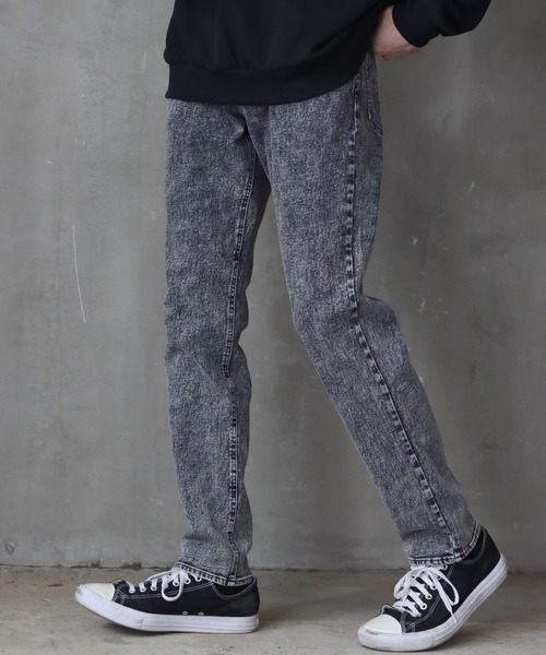 SITRY(シトリー)の「super stretch denim standard tapered pants/スーパーストレッチ デニム スタンダード テーパードパンツ(デニムパンツ・メンズ・ワンウォッシュ/ブラック系その他/ブラック・M/L/LL/S)」の20枚目の写真