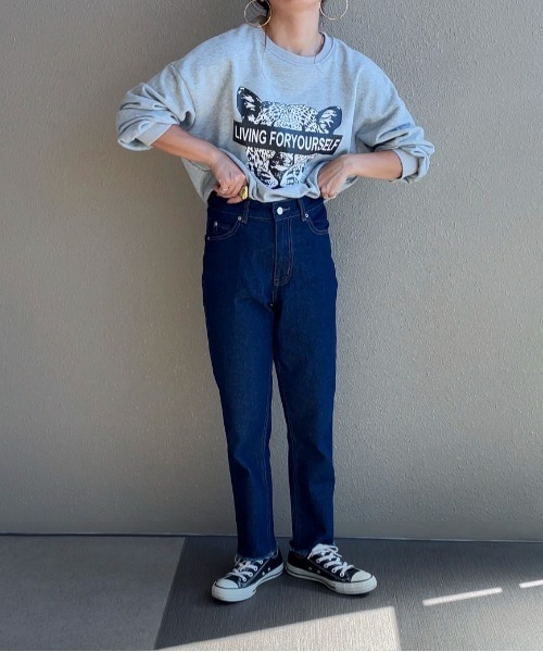 feepur by saya（フェピュールバイサヤ）の「【XSサイズあり/セットアップ可】パッチ付きテーパードデニム（デニムパンツ・レディース・グレー/ブルー/ブラック/ネイビー・X-SMALL/SMALL/MEDIUM）」の17枚目の写真