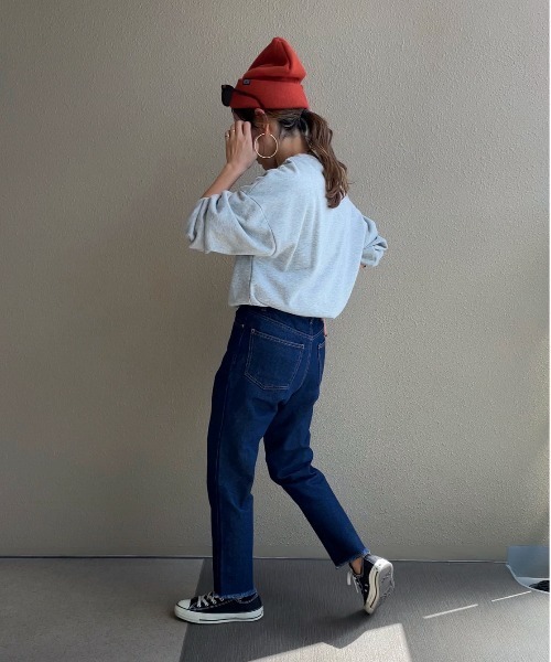 feepur by saya（フェピュールバイサヤ）の「【XSサイズあり/セットアップ可】パッチ付きテーパードデニム（デニムパンツ・レディース・グレー/ブルー/ブラック/ネイビー・X-SMALL/SMALL/MEDIUM）」の16枚目の写真