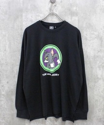 TOM&JERRY（トムアンドジェリー）の「TOM&JERRY　トム＆ジェリー　BIG　長袖Tシャツ（Tシャツ/カットソー）」