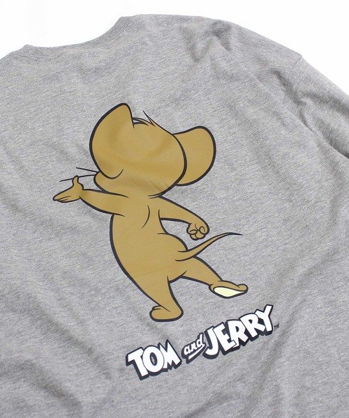 Tom＆Jerry（トムアンドジェリー）の「TOM&JERRY　トム＆ジェリー　BIG　長袖Tシャツ（Tシャツ/カットソー・メンズ・オフホワイト/杢グレー/チャコール/ホワイト系/ダークグリーン/パープル/ブラック/ベージュ/ホワイト系1/ホワイト系2/グレー系/ブラック系/ネイビー/オレンジ/ベージュ系/ダークグリーン系・M/XL/L）」の22枚目の写真