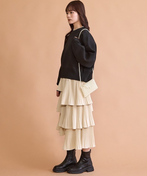 paravion（パラビオン）の「ストレッチショートブーツ（ブーツ・レディース・アイボリー/ブラック・38/39）」の22枚目の写真