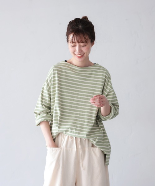 きほんのボーダーカットソー（Tシャツ/カットソー）｜soulberry