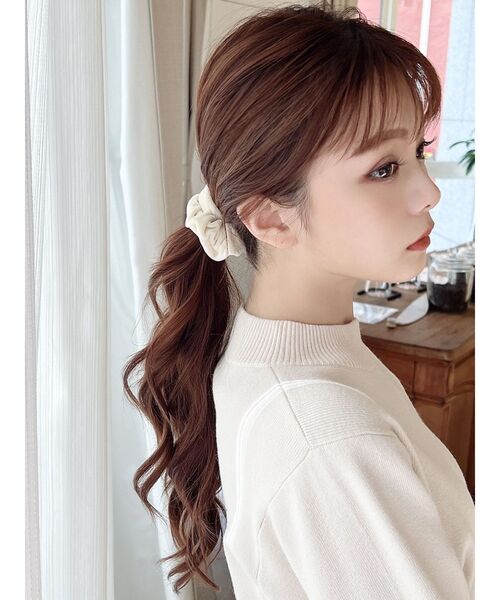 RESEXXY（リゼクシー）の「ベロアシュシュ（シュシュ・レディース・ブラウン/ブラック/アイボリー・FREE）」の2枚目の写真