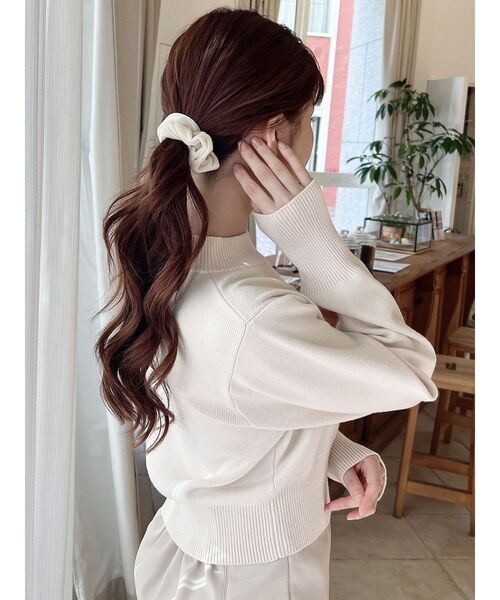 RESEXXY（リゼクシー）の「ベロアシュシュ（シュシュ・レディース・ブラウン/ブラック/アイボリー・FREE）」の5枚目の写真