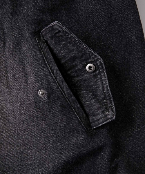 CODDERR】サークルロゴ刺繍 オーバーサイズブラストデニム