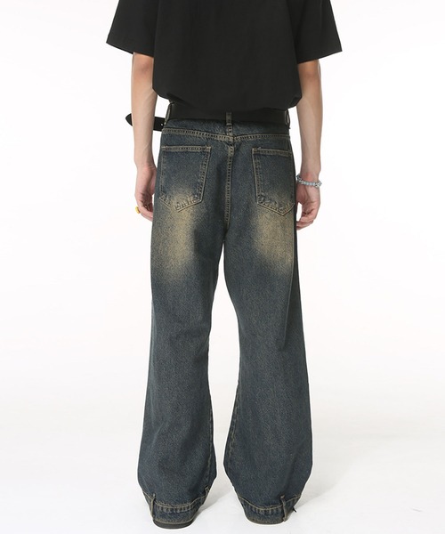 セール】裾ウエストワイドブルーデニム（デニムパンツ）｜CORPUS TOKYO
