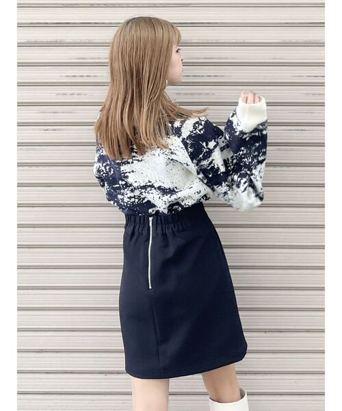 MURUA（ムルーア）の「カーブウエストミニスカート（スカート・レディース・ブラック/ブラウン・1/2）」の10枚目の写真