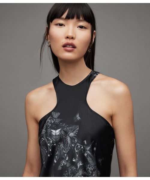 ALLSAINTS（オールセインツ）の「BETINA DIANA DRESS | BETINA DIANA ドレス・ワンピース（ワンピース・レディース・ブラック・4/10/6/8）」の4枚目の写真