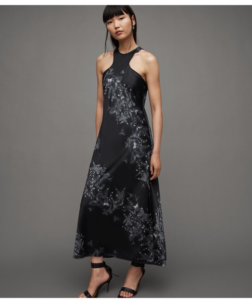 ALLSAINTS（オールセインツ）の「BETINA DIANA DRESS | BETINA DIANA ドレス・ワンピース（ワンピース・レディース・ブラック・4/10/6/8）」の5枚目の写真