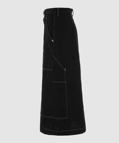 MM6 Maison Margiela（ｴﾑｴﾑｼｯｸｽ ﾒｿﾞﾝ ﾏﾙｼﾞｪﾗ）の「Long Skirt（スカート・レディース・ブラック・36/38）」の2枚目の写真