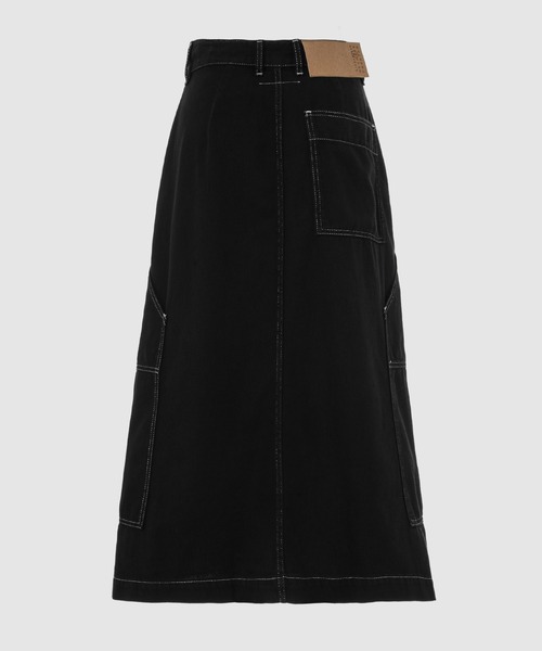 MM6 Maison Margiela（ｴﾑｴﾑｼｯｸｽ ﾒｿﾞﾝ ﾏﾙｼﾞｪﾗ）の「Long Skirt（スカート・レディース・ブラック・36/38）」の3枚目の写真