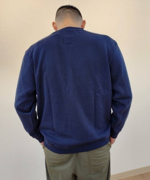 BOYCOTT(ボイコット)の「【BOYCOTT:ボイコット】フロントロゴトレーナー/10oz(オンス)裏起毛ヘビーウェイトスウェット(スウェット・メンズ・ネイビー/アイボリー/グレー/ブラック・LARGE/MEDIUM/X-LARGE)」の5枚目の写真