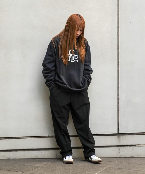 BOYCOTT(ボイコット)の「【BOYCOTT:ボイコット】フロントロゴトレーナー/10oz(オンス)裏起毛ヘビーウェイトスウェット(スウェット・メンズ・ネイビー/アイボリー/グレー/ブラック・LARGE/MEDIUM/X-LARGE)」の18枚目の写真