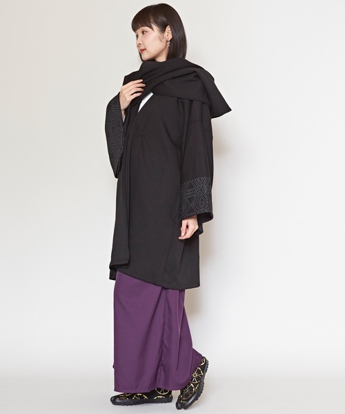 カヤ（カヤ）の「【カヤ】組子文様メンズ羽織（その他アウター・メンズ・スミクロ/ダークネイビー/グリーン系その他・FREE）」の4枚目の写真