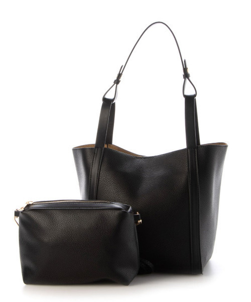 cache cache(カシュ カシュ)の「カシュカシュ cachecache / インバッグ付き2wayショルダートート(トートバッグ・レディース・ベージュ系その他/ブラック/グレー・FREE)」の4枚目の写真