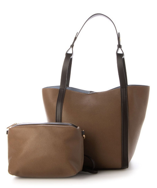 cache cache(カシュ カシュ)の「カシュカシュ cachecache / インバッグ付き2wayショルダートート(トートバッグ・レディース・ベージュ系その他/ブラック/グレー・FREE)」の20枚目の写真