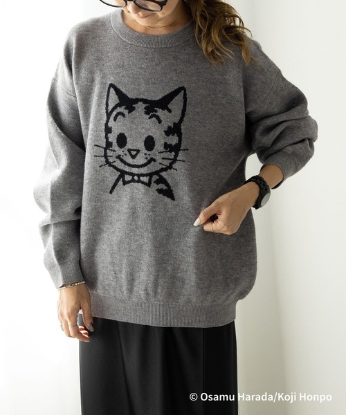 LEPSIM（レプシィム）の「【OSAMU GOODS×LEPSIM】ニットプルオーバー　988871（ニット/セーター・レディース・ホワイト/グレー/ベージュ・FREE）」の10枚目の写真