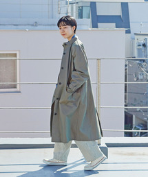 PAR ICI | 交織ツイル スタンドコート(その他アウター)