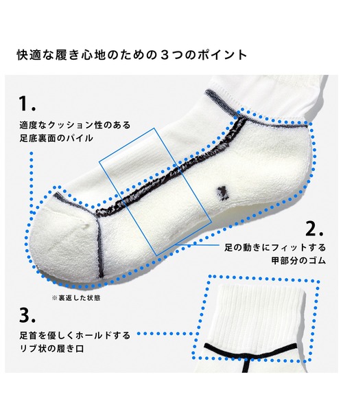 CHICSTOCKS（シックストックス）の「SNOOPY×CHICSTOCKS［ビーグルスカウト］（ソックス/靴下・レディース・グレイッシュベージュ/ホワイト/ネイビー・LARGE/MEDIUM/SMALL）」の8枚目の写真