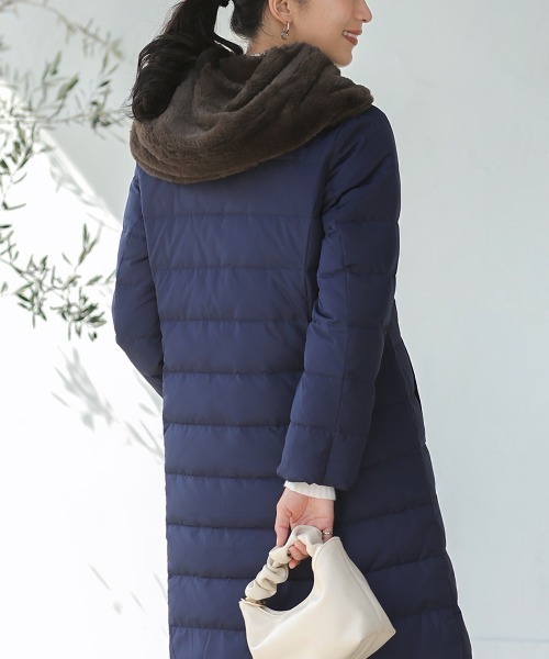 Bou Jeloud（ブージュルード）の「フードファーロングダウン（ダウンベスト・レディース・ブラック/ネイビー・38）」の14枚目の写真