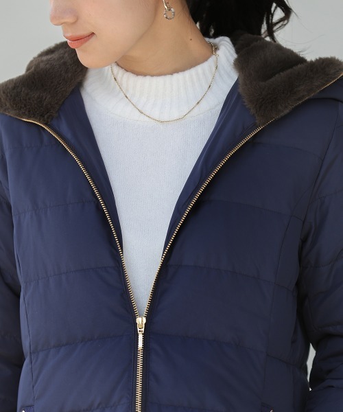 Bou Jeloud（ブージュルード）の「フードファーロングダウン（ダウンベスト・レディース・ブラック/ネイビー・38）」の17枚目の写真