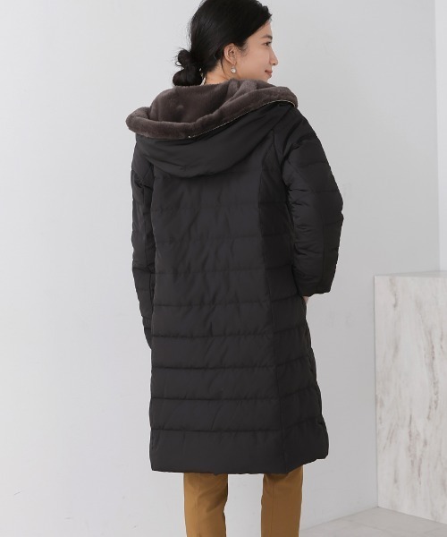 Bou Jeloud（ブージュルード）の「フードファーロングダウン（ダウンベスト・レディース・ブラック/ネイビー・38）」の5枚目の写真