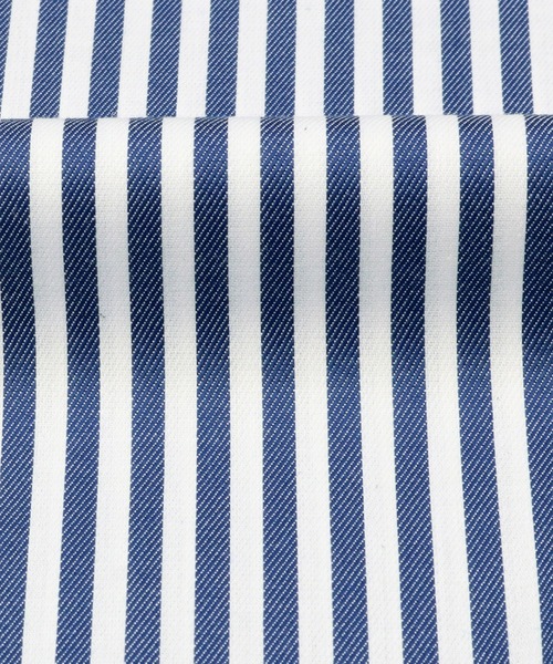 TOKYO SHIRTS（トウキョウシャツ）の「形態安定ノーアイロン ホリゾンタルワイド 長袖ビジネスワイシャツ（ビジネスシャツ・メンズ・ネイビー・首回り41cm-裄丈82cm/首回り42cm-裄丈82cm/首回り43cm-裄丈82cm/首回り39cm-裄丈80cm/首回り41cm-裄丈86cm/首回り43cm-裄丈86cm/首回り37cm-裄丈80cm/首回り42cm-裄丈86cm/首回り39cm-裄丈84cm/首回り37cm-裄丈84cm）」の4枚目の写真