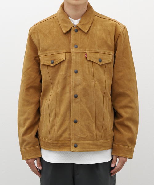 Levi's（リーバイス）の「【LEVI'S / リーバイス】HIGHLAND SUEDE TRUCKER HIGHLAND S（ライダースジャケット・メンズ・ブラウン・MEDIUM/LARGE/SMALL）」の3枚目の写真
