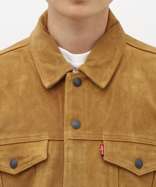 Levi's（リーバイス）の「【LEVI'S / リーバイス】HIGHLAND SUEDE TRUCKER HIGHLAND S（ライダースジャケット・メンズ・ブラウン・MEDIUM/LARGE/SMALL）」の6枚目の写真