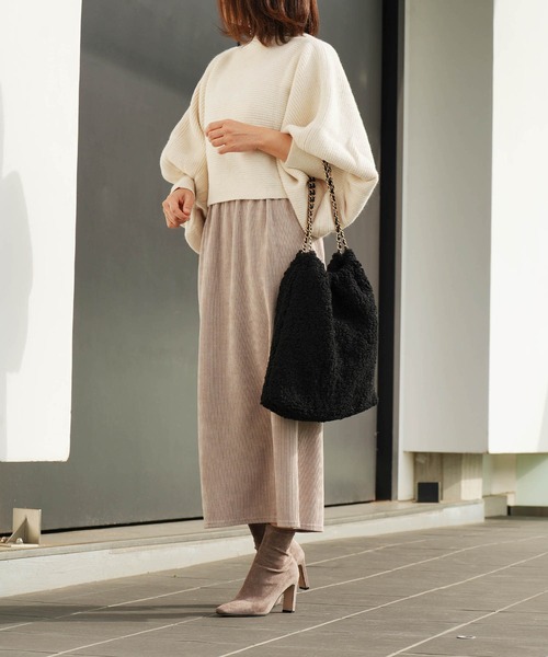 ZAKKA-BOX（ザッカボックス）の「ボアチェーンバッグ（ショルダーバッグ・レディース・ベージュ/ブラック/キャメル/モカ/イエロー系その他・FREE）」の13枚目の写真