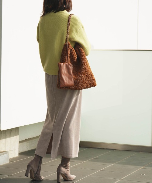 ZAKKA-BOX（ザッカボックス）の「ボアチェーンバッグ（ショルダーバッグ・レディース・ベージュ/ブラック/キャメル/モカ/イエロー系その他・FREE）」の16枚目の写真