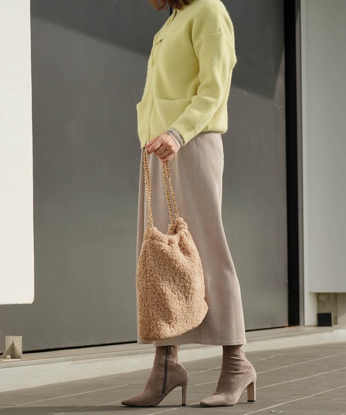 ZAKKA-BOX（ザッカボックス）の「ボアチェーンバッグ（ショルダーバッグ・レディース・ベージュ/ブラック/キャメル/モカ/イエロー系その他・FREE）」の20枚目の写真