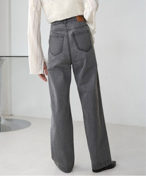 Bab(バブ)の「【S・M・L 展開あり】フロントダブルポケットデニムパンツ(デニムパンツ・レディース・ライトブルー/グレー/インディゴブルー・S/L/M)」の10枚目の写真