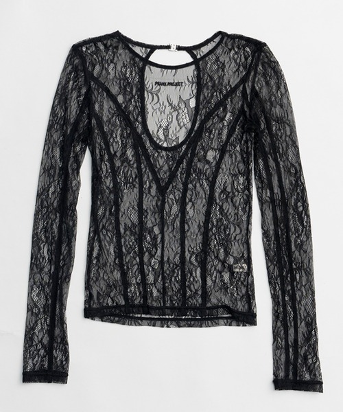 PRANK PROJECT(プランクプロジェクト)の「バックオープンレーストップス / Back Open Lace Top(Tシャツ/カットソー・レディース・マルチ・FREE)」の7枚目の写真