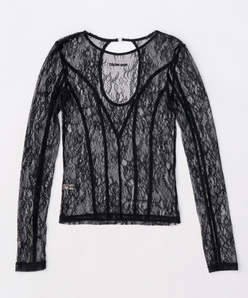 PRANK PROJECT(プランクプロジェクト)の「バックオープンレーストップス / Back Open Lace Top(Tシャツ/カットソー・レディース・マルチ・FREE)」の8枚目の写真